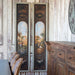 Park Hill Collection French Butter & Cheese Signs on Wood - Charming Vintage Decor Set of 2 for Rustic Kitchens - Side View
