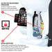 6.5 Gallon Backpack Concrete Sprayer .5 GPM Gas Finishing Tool for Cement Sealant Curing Stain - specifications diagram
