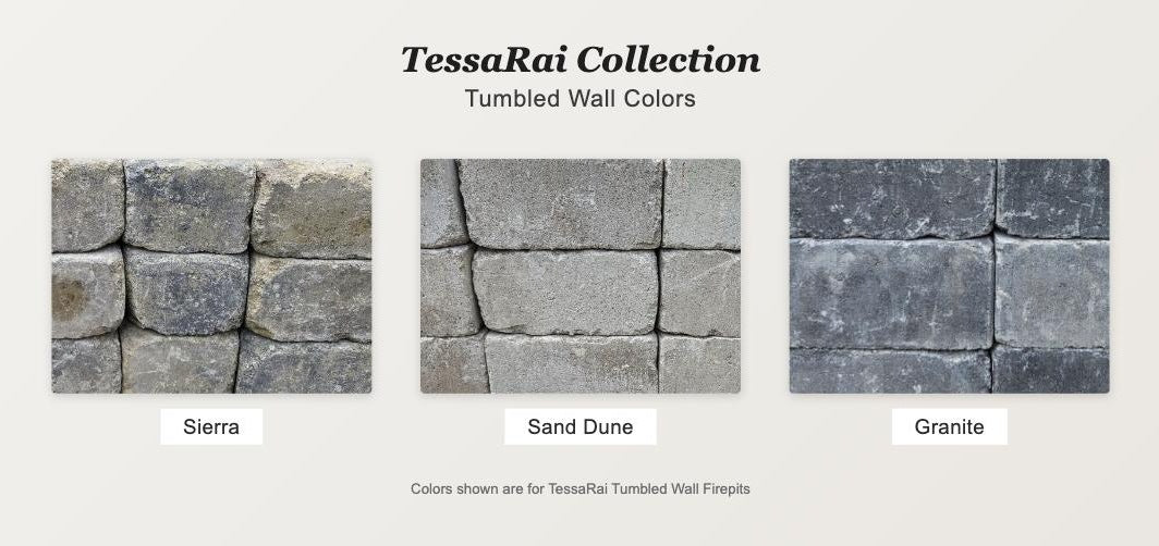 TessaRai Tumbled Wall finish colors