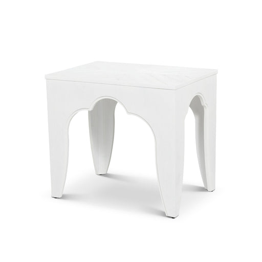 Island Manor End Table, Whitewash EFT40682 Park Hill