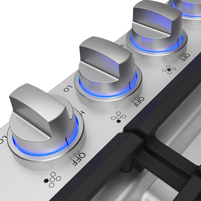 Thor Kitchen 30-Inch Gas Cooktop (TGC30F) – close-up knobs