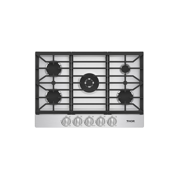 Thor Kitchen 30-Inch Gas Cooktop (TGC30F) – top