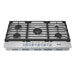 Thor Kitchen 36-Inch Gas Cooktop (TGC36F) – front light on