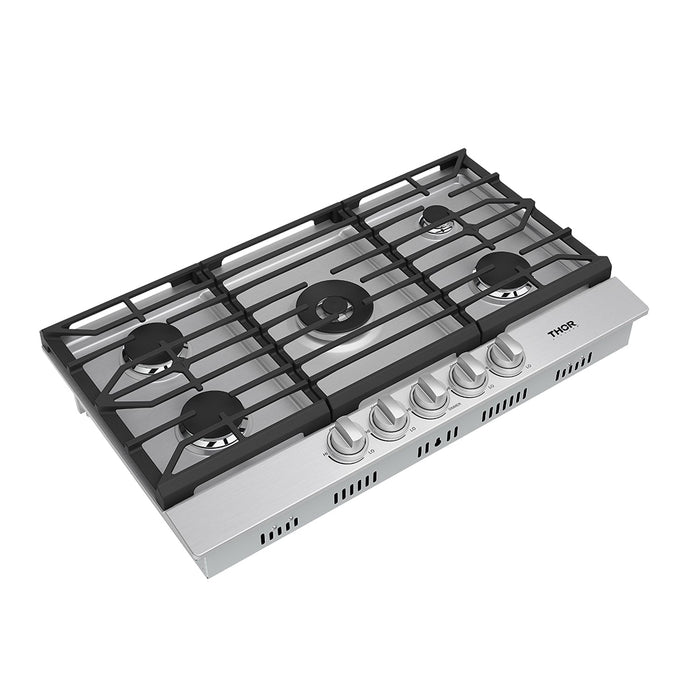 Thor Kitchen 36-Inch Gas Cooktop (TGC36F) – left side