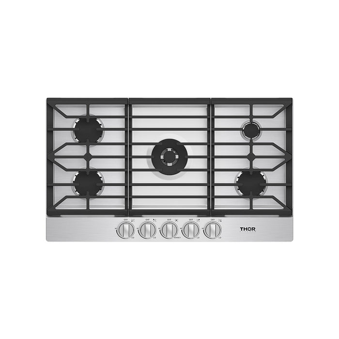Thor Kitchen 36-Inch Gas Cooktop (TGC36F) – top