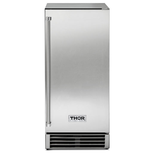Thor Kitchen 15-Inch Built-In Ice Maker with Built-In Pump in Stainless Steel (TIM1501) Thor Kitchen
