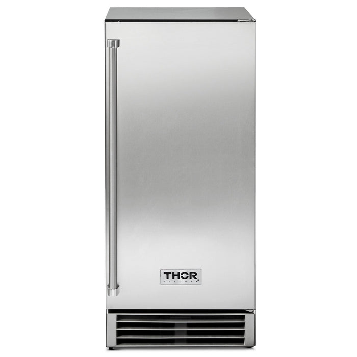 Thor Kitchen 15-Inch Built-In Ice Maker with Built-In Pump in Stainless Steel (TIM1501) Thor Kitchen