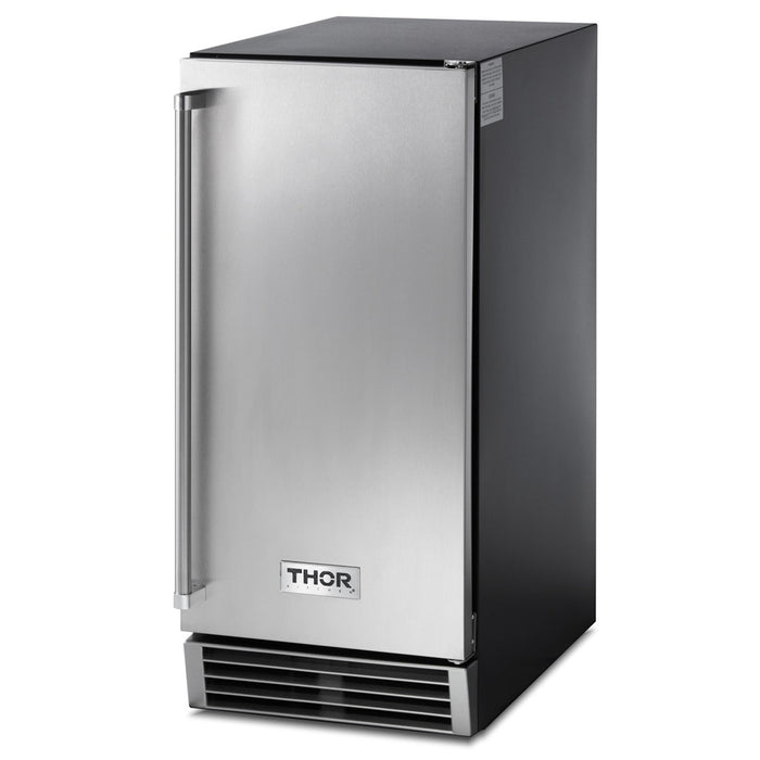 Thor Kitchen 15-Inch Built-In Ice Maker with Built-In Pump in Stainless Steel (TIM1501) Thor Kitchen