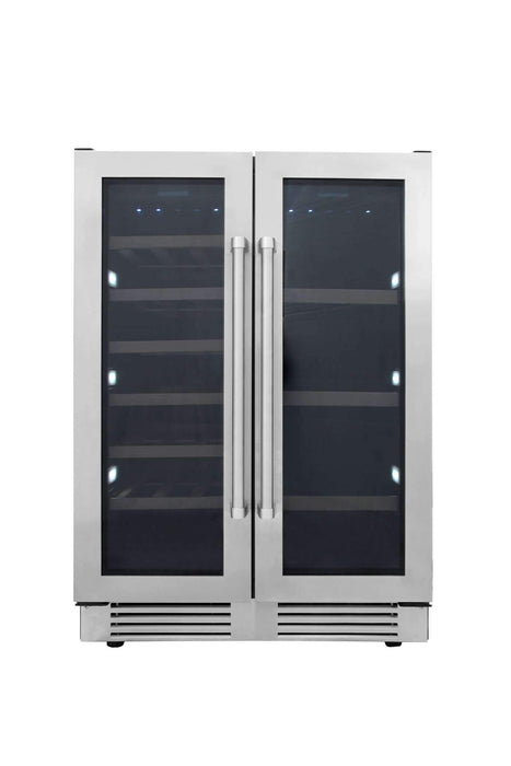 Thor Kitchen 24-Inch Independent Dual Zone Wine Cooler and Beverage Center with 21-Bottles and 95-Cans Capacity (TBC2401DI) Thor Kitchen