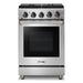 Thor Kitchen 24-Inch 3.7 cu. ft. Oven Gas Range in Stainless Steel (LRG2401U) Thor Kitchen