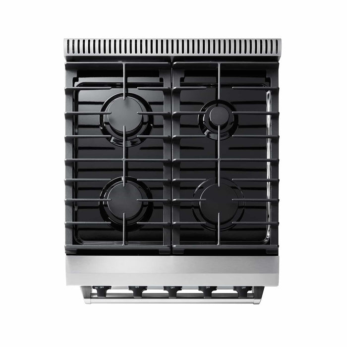 Thor Kitchen 24-Inch 3.7 cu. ft. Oven Gas Range in Stainless Steel (LRG2401U) Thor Kitchen