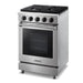 Thor Kitchen 24-Inch 3.7 cu. ft. Oven Gas Range in Stainless Steel (LRG2401U) Thor Kitchen