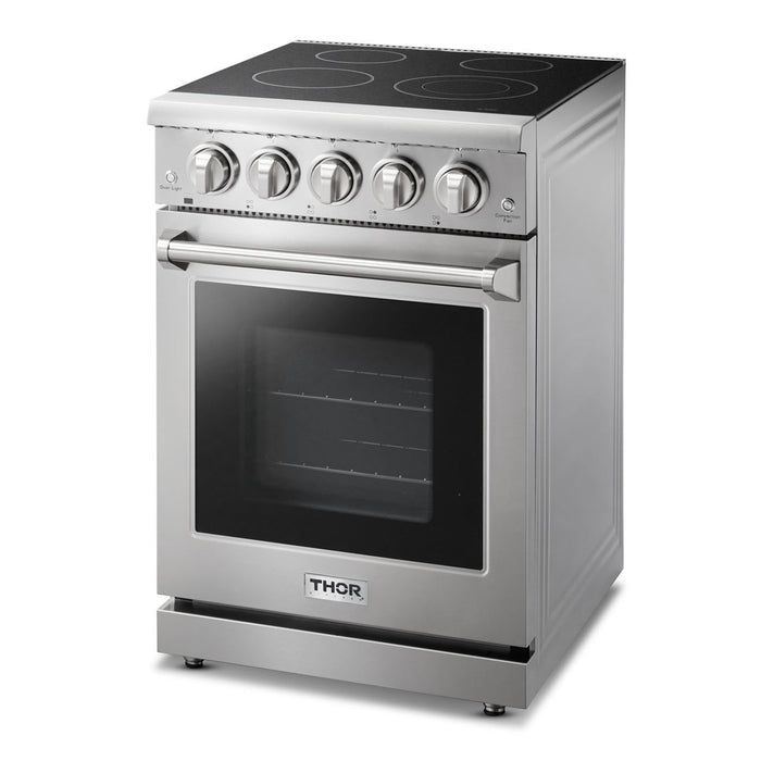 Thor Kitchen 24-Inch 3.73 cu. ft. Oven Electric Range in Stainless Steel (HRE2401) Thor Kitchen