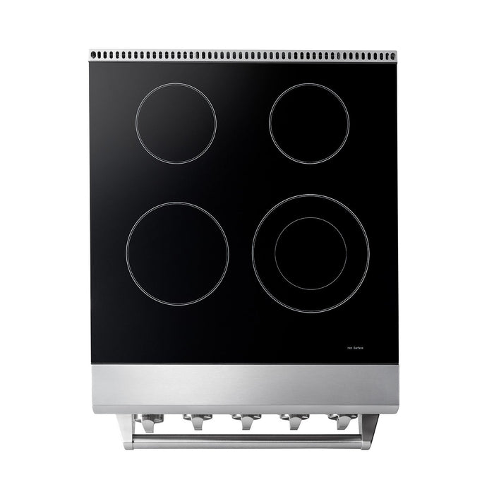Thor Kitchen 24-Inch 3.73 cu. ft. Oven Electric Range in Stainless Steel (HRE2401) Thor Kitchen
