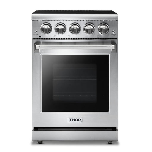 Thor Kitchen 24-Inch 3.73 cu. ft. Oven Electric Range in Stainless Steel (HRE2401) Thor Kitchen