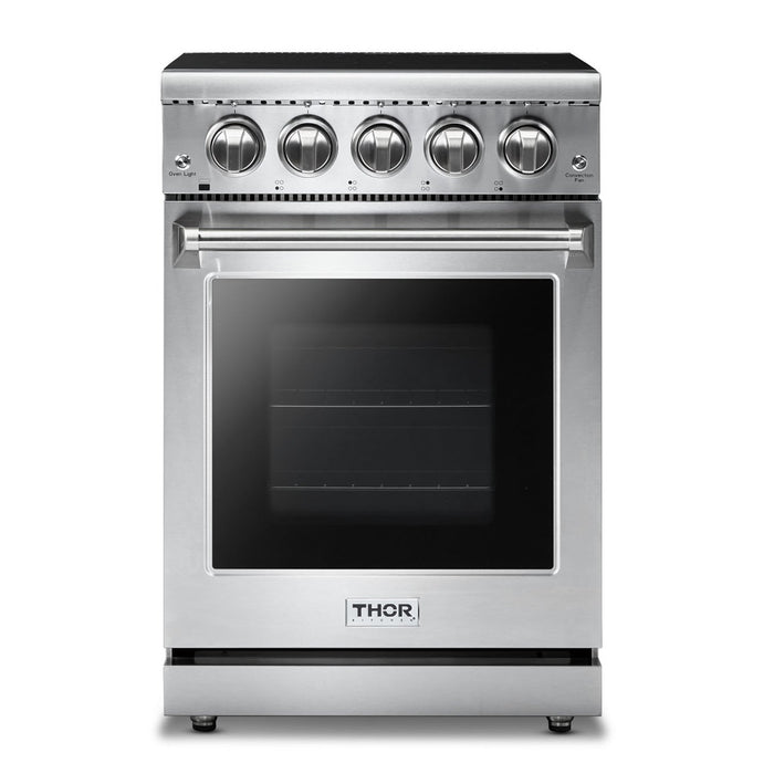 Thor Kitchen 24-Inch 3.73 cu. ft. Oven Electric Range in Stainless Steel (HRE2401) Thor Kitchen