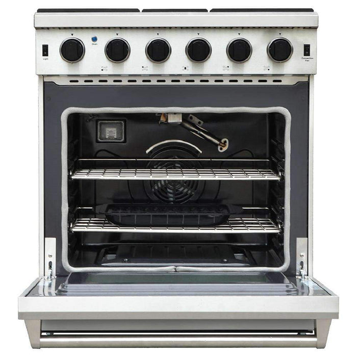 Thor Kitchen 30-Inch Gas Range with 5 Burners, 4.55 cu. ft Oven in Stainless Steel (LRG3001U) Thor Kitchen