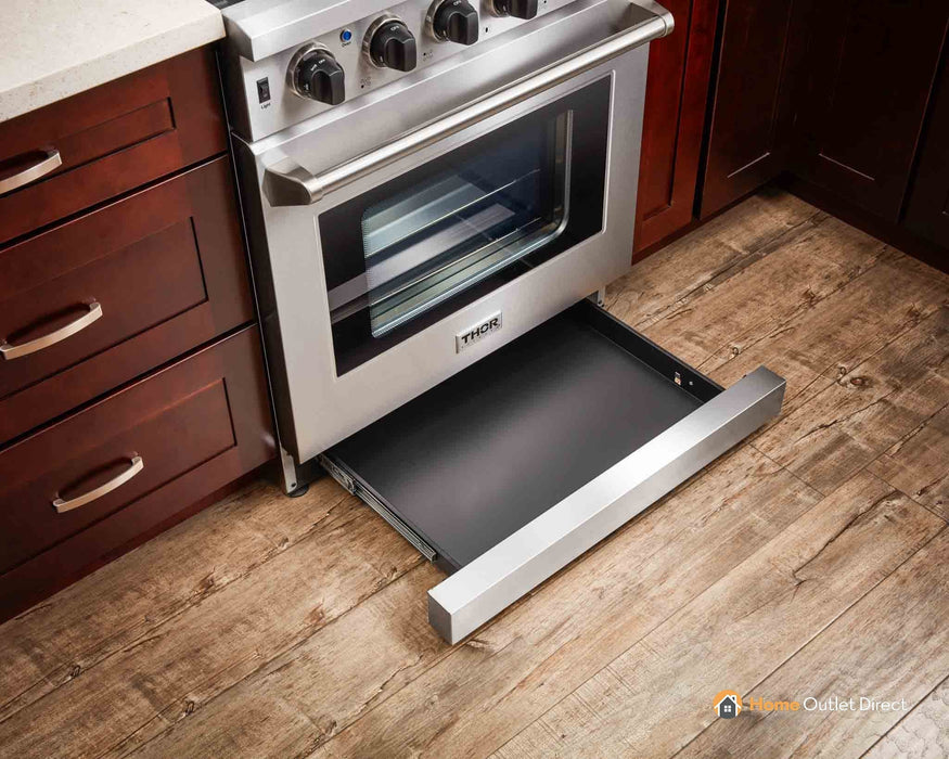 Thor Kitchen 30-Inch Gas Range with 5 Burners, 4.55 cu. ft Oven in Stainless Steel (LRG3001U) Thor Kitchen
