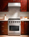 Thor Kitchen 30-Inch Gas Range with 5 Burners, 4.55 cu. ft Oven in Stainless Steel (LRG3001U) Thor Kitchen