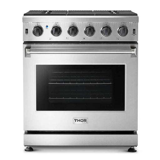 Thor Kitchen 30-Inch Gas Range with 5 Burners, 4.55 cu. ft Oven in Stainless Steel (LRG3001U) Thor Kitchen