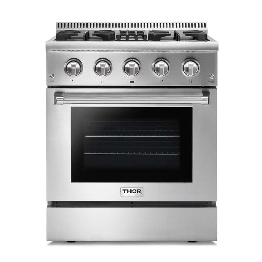 Thor Kitchen 30 in. Propane Gas Burner/Electric Oven Range in Stainless Steel, HRD3088ULP Thor Kitchen