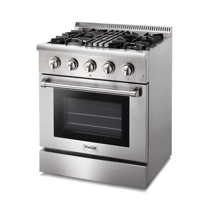 Thor Kitchen 30 in. Propane Gas Burner/Electric Oven Range in Stainless Steel, HRD3088ULP Thor Kitchen