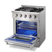 Thor Kitchen 30 in. Propane Gas Burner/Electric Oven Range in Stainless Steel, HRD3088ULP Thor Kitchen