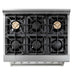 Thor Kitchen 36 in. Propane Gas Burner/Electric Oven Range in Stainless Steel, HRD3606ULP Thor Kitchen