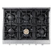 Thor Kitchen 36 in. Liquid Propane Gas Cooktop in Stainless Steel with 6 Burners, HRT3618ULP Thor Kitchen