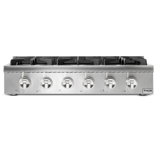 Thor Kitchen 36 in. Liquid Propane Gas Cooktop in Stainless Steel with 6 Burners, HRT3618ULP Thor Kitchen