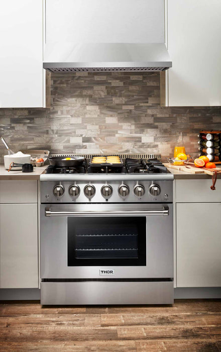 Thor Kitchen 36-Inch Professional Under Cabinet Range Hood in Stainless Steel with 800 CFM - 11-Inch Tall (TRH3606) Thor Kitchen