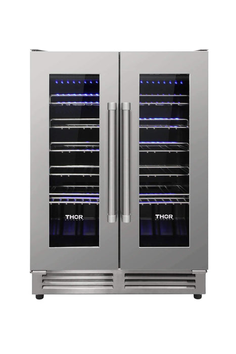 Thor Kitchen Built-in Dual Zone Wine Cooler with 42-Bottle Capacity (TWC2402) Thor Kitchen