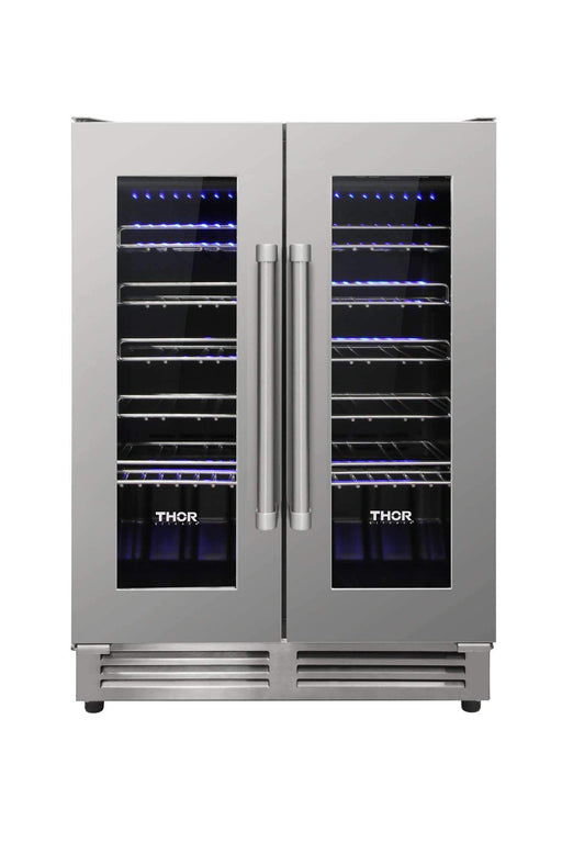 Thor Kitchen Built-in Dual Zone Wine Cooler with 42-Bottle Capacity (TWC2402) Thor Kitchen