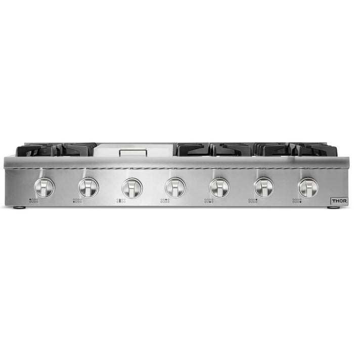 Thor Kitchen 48-Inch Gas RangeTop in Stainless Steel with 6 Burners Including Power Burners and Griddle (HRT4806U) Thor Kitchen