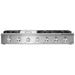 Thor Kitchen 48-Inch Gas RangeTop in Stainless Steel with 6 Burners Including Power Burners and Griddle (HRT4806U) Thor Kitchen