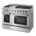 Thor Kitchen 48 in. Propane Gas Burner/Electric Oven 6.7 cu. ft. Range in Stainless Steel, HRD4803ULP Thor Kitchen