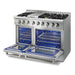 Thor Kitchen 48 in. Propane Gas Burner/Electric Oven 6.7 cu. ft. Range in Stainless Steel, HRD4803ULP Thor Kitchen