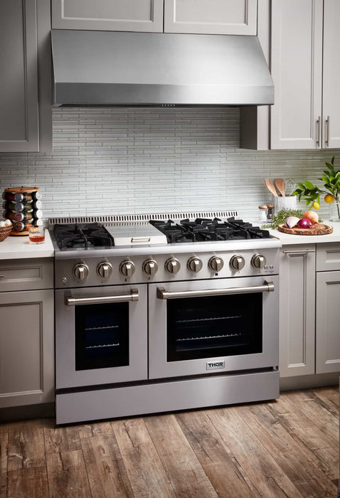 Thor Kitchen 48-Inch Professional Under Cabinet Range Hood in Stainless Steel with 800 CFM Motor - 16.5-Inch Tall (TRH4805) Thor Kitchen