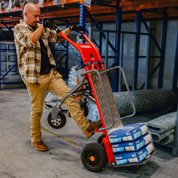 Tomahawk Power Electric Dolly Cart Hand Truck 570 lbs Capacity for Warehouses Shops & Material... Table Lifts - Detail View