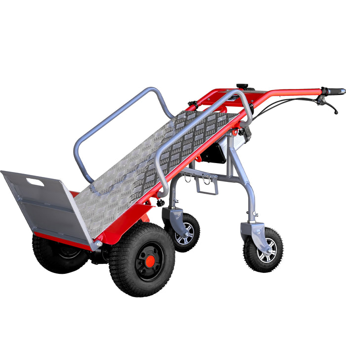 Tomahawk Power Electric Dolly Cart Hand Truck 570 lbs Capacity for Warehouses Shops & Material Handling Table Lifts