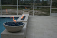 TessaRai 60" Round Fire Bowl Kit — Match Lite — Complete Gas Fire Pit
