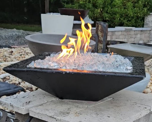 TessaRai 36" Square Fire Bowl Kit — Match Lite