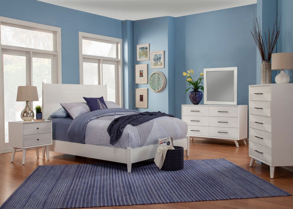 Alpine Furniture Tranquility Bed, White