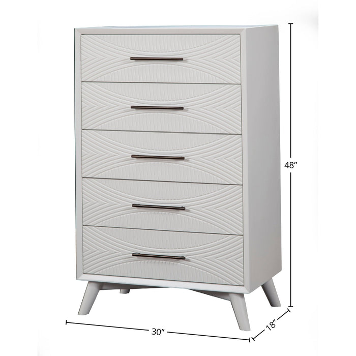 Alpine Furniture Tranquility Chest, White