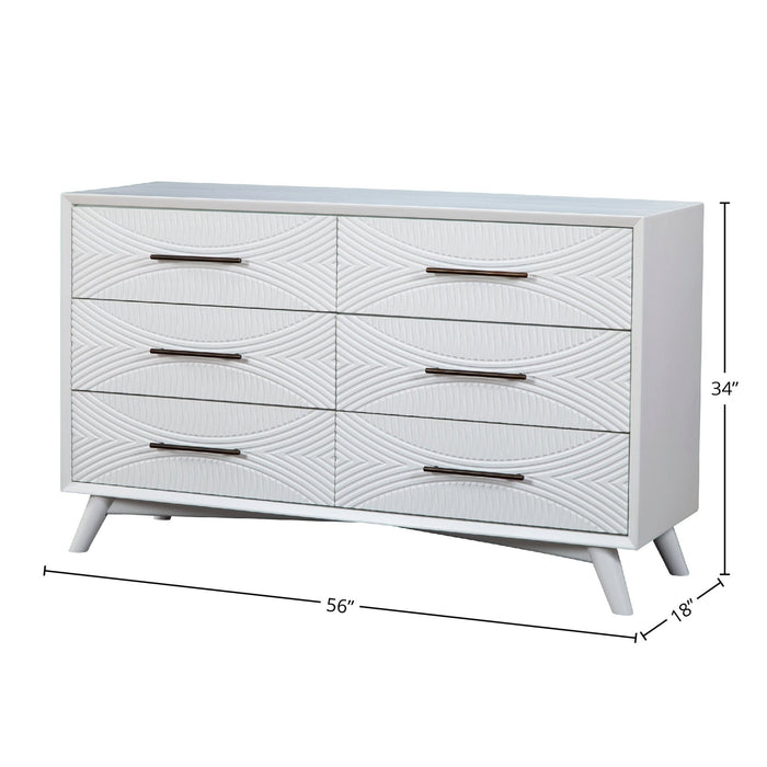 Alpine Furniture Tranquility Dresser, White