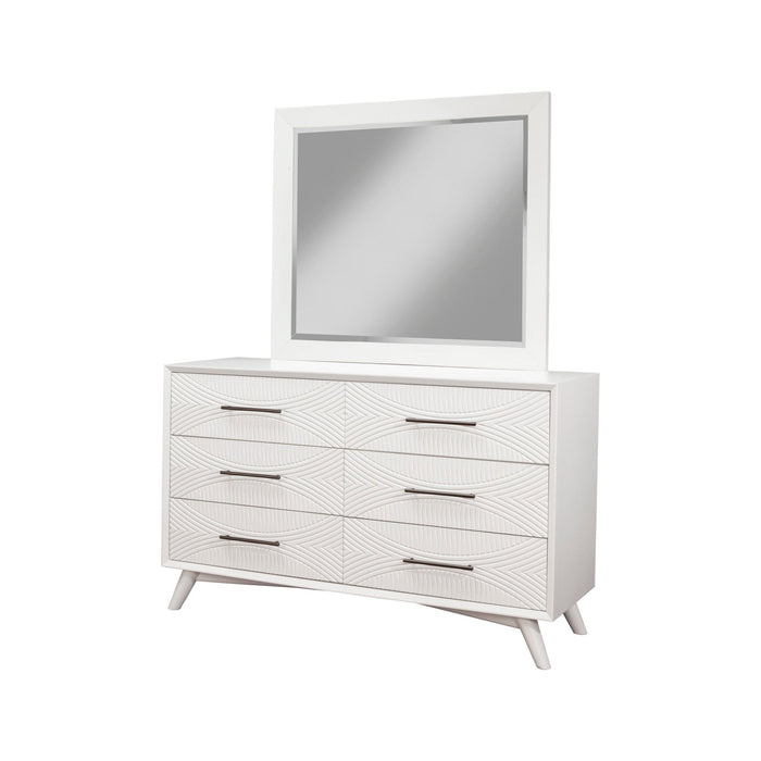Alpine Furniture Tranquility Mirror, White