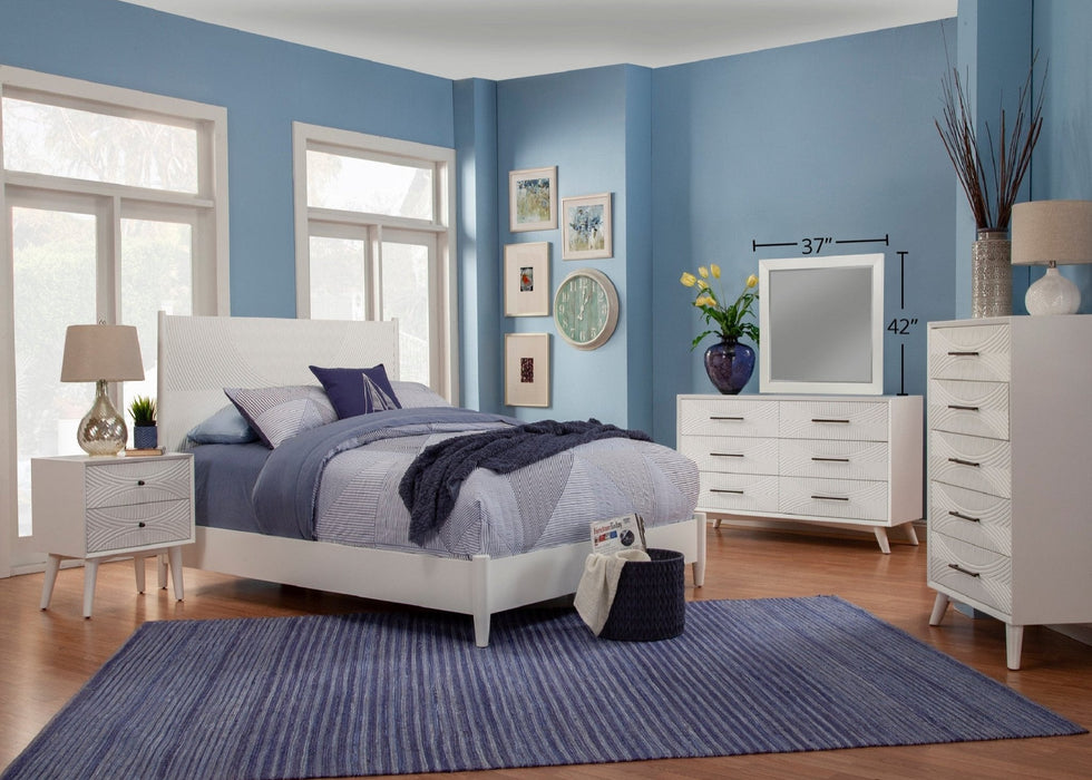 Alpine Furniture Tranquility Mirror, White