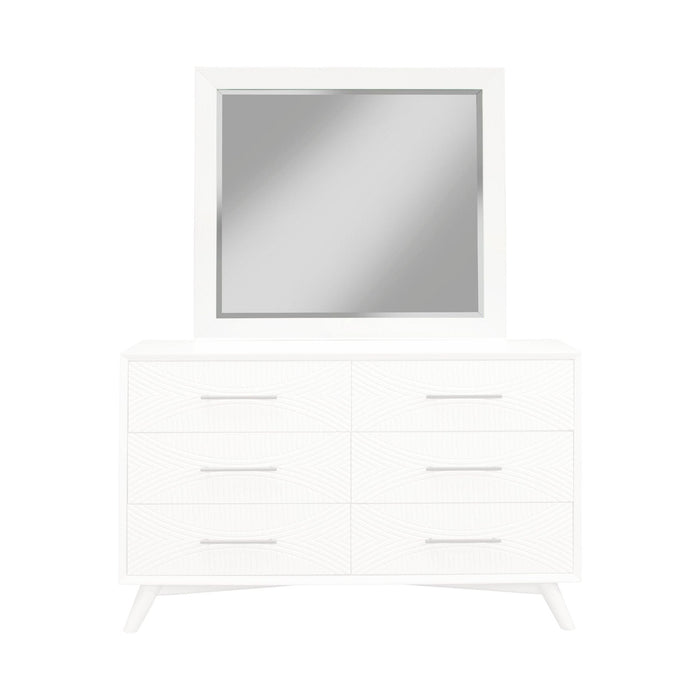Alpine Furniture Tranquility Mirror, White