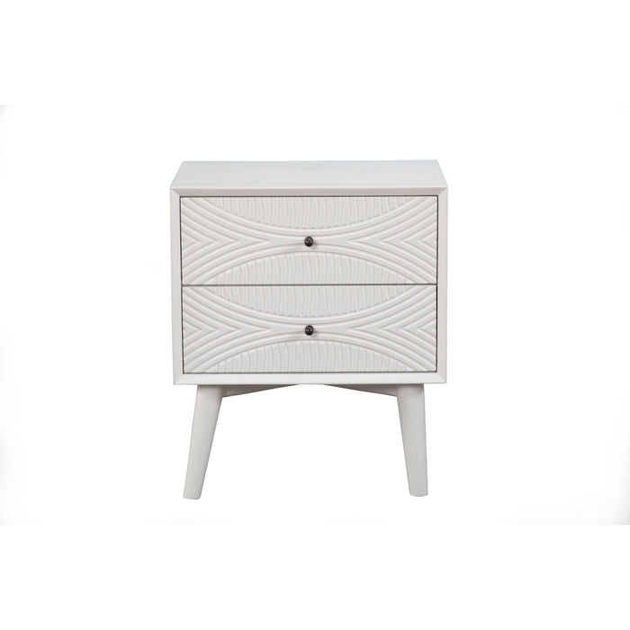 Alpine Furniture Tranquility Nightstand, White