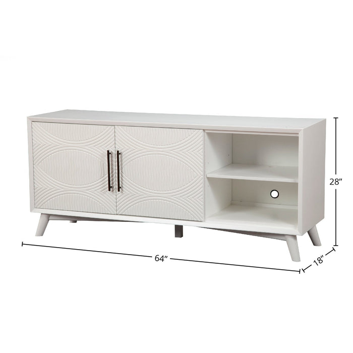 Alpine Furniture Tranquility TV Console, White